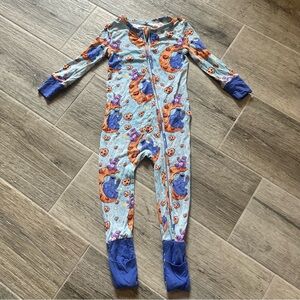 Posh Peanut Cloudco Bamboo One piece Care Bear and Cookie Monster 12-18 Mo